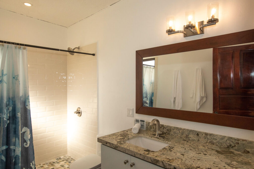 All of our bedrooms offer private ensuite bathrooms and locally-made personal products. | Villa Puesta del Sol, Ocotal, Costa Rica Private All-Inclusive Villa Rental